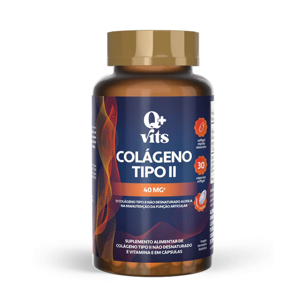 Colágeno Tipo II 40mg 30 Cápsulas Softgel