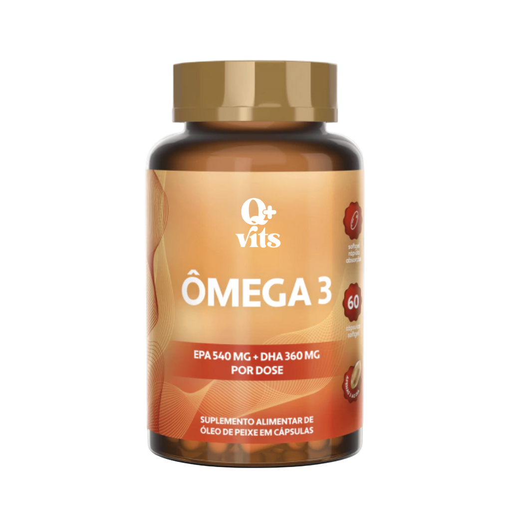 Ômega 3 1000mg EPA 540mg DHA 360mg 60 Cápsulas Softgel