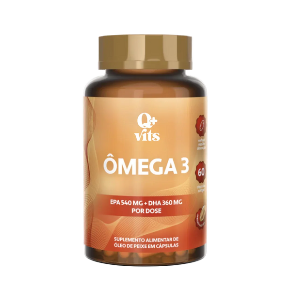 Ômega 3 1000mg EPA 540mg DHA 360mg 60 Cápsulas Softgel