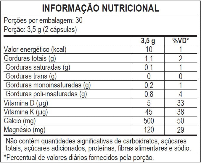 Cálcio MDK 60 Cápsulas Softgel