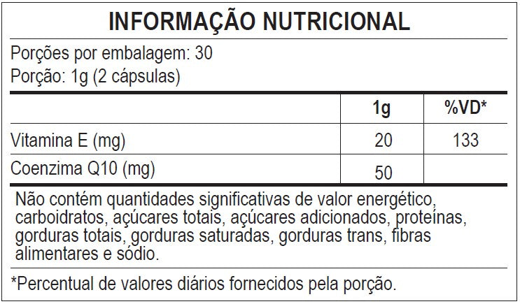 Coenzima Q10 60 Cápsulas Softgel