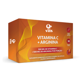 Vitamina C + Arginina 500MG 30 Cápsulas Softgel