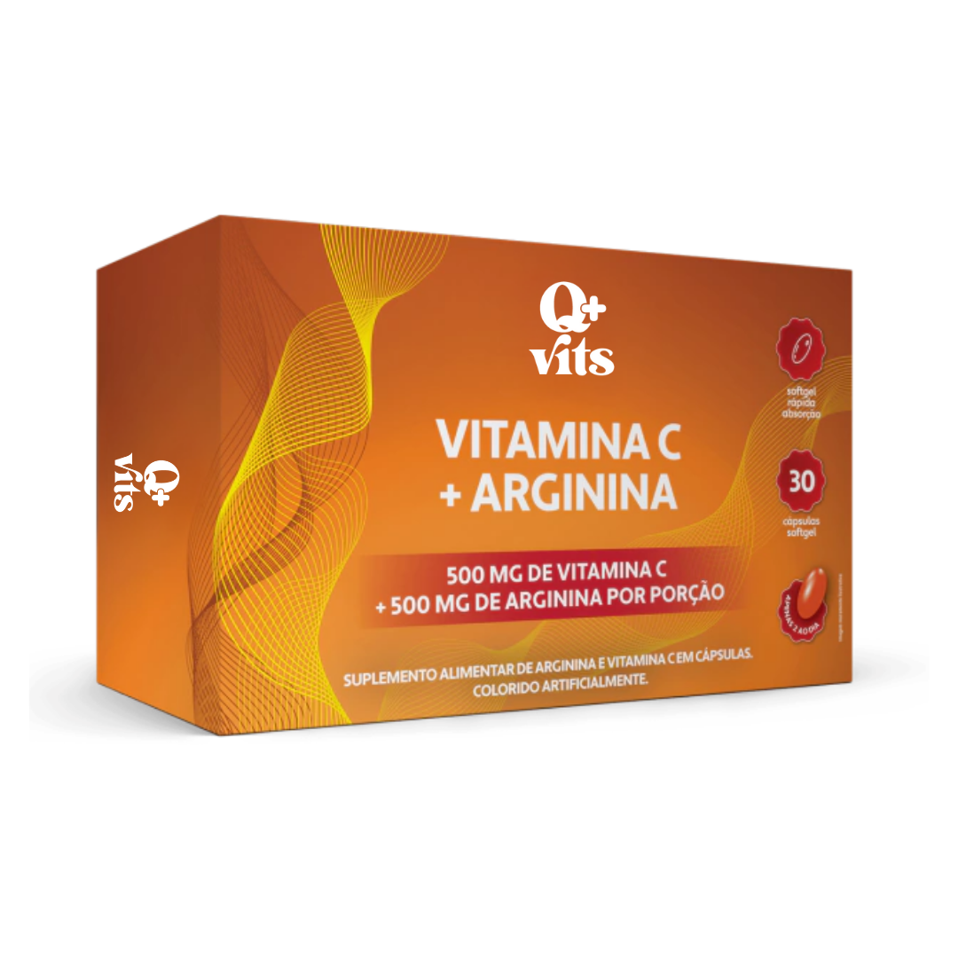 Vitamina C + Arginina 500MG 30 Cápsulas Softgel