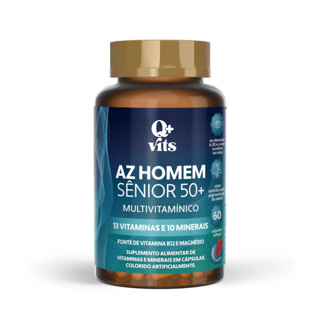 AZ Homem Sênior 50+ Completo 60 Cápsulas Softgel