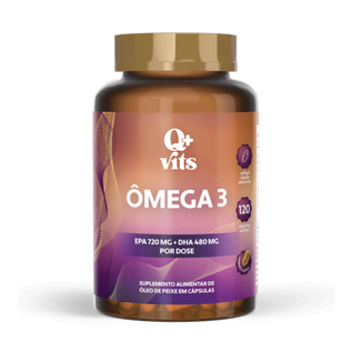Ômega 3 1000mg Concentrado EPA 720mg DHA 480mg 120 Cápsulas Softgel